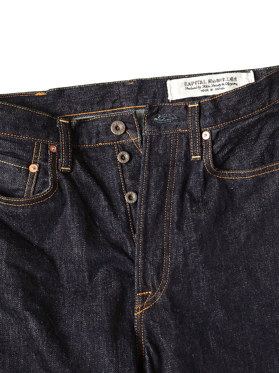 KAPITAL Pants 14Oz Denim 5P Monkey TH