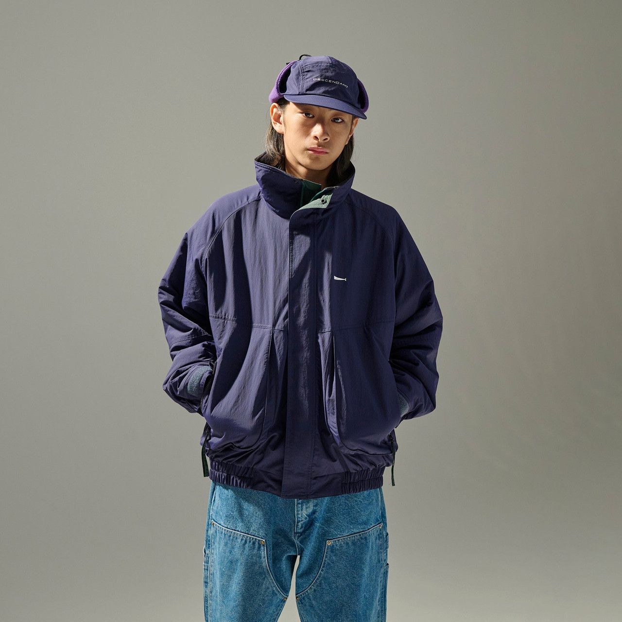DESCENDANT PISTEN NYLON JACKET 　4 新品 DESCENDANT/PISTEN NYLON JACKET (BLACK)