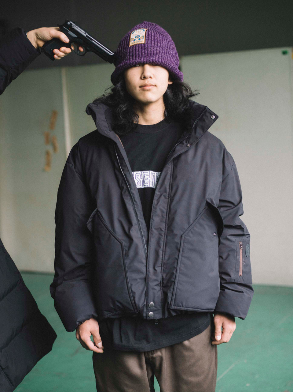 evisen skateboards ダウンジャケット Evisen Skateboards JACKET ATV DOWN JKT - BLACK