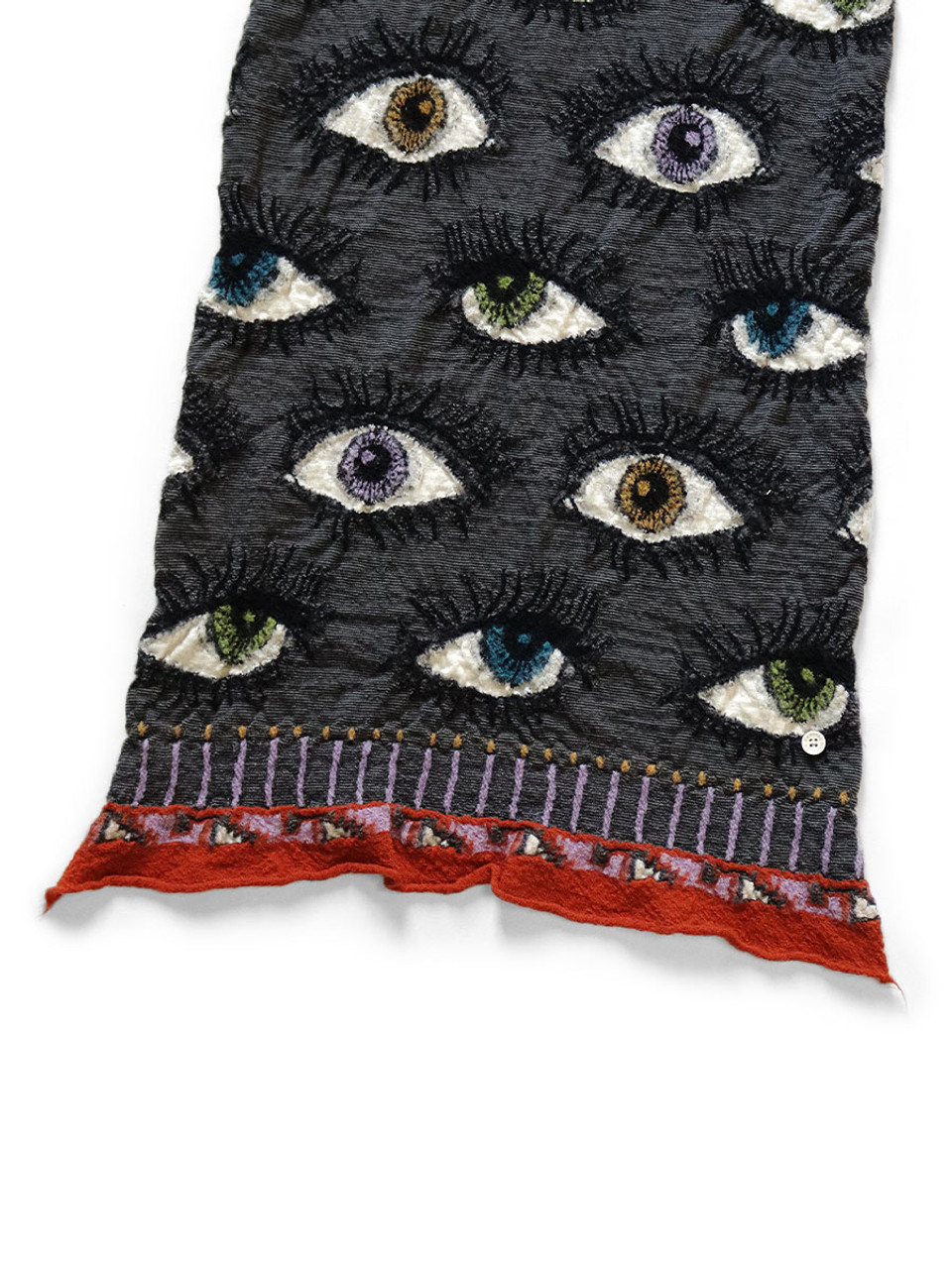 KAPITAL Scarves Felted Wool SPEAKEASY HAPPY Scarf (Colorful)