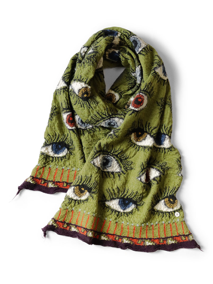 Felted Wool SPEAKEASY HAPPY Scarf (Colorful) K2410XM536