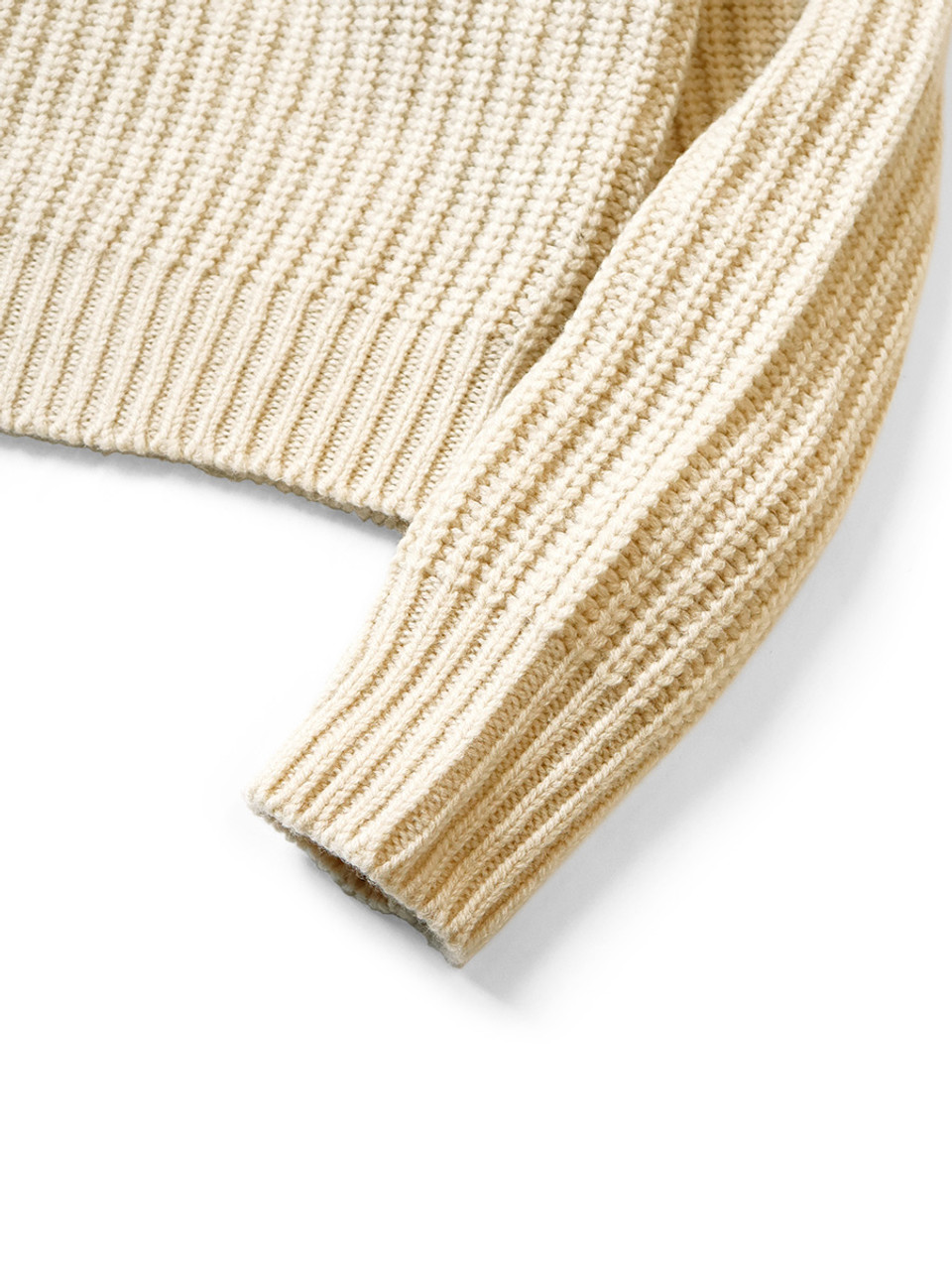 KAPITAL Knit Sweater 3G Wool Ribbed Zip Up Pullover
