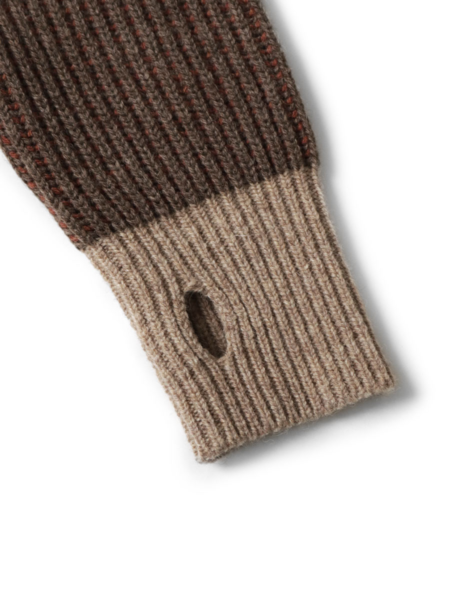 KAPITAL Knit Sweater 5G Wool Rib Knit zip Short Cardigan KAPITAL Knit Sweater 5G Wool Rib Knit zip Short Cardigan