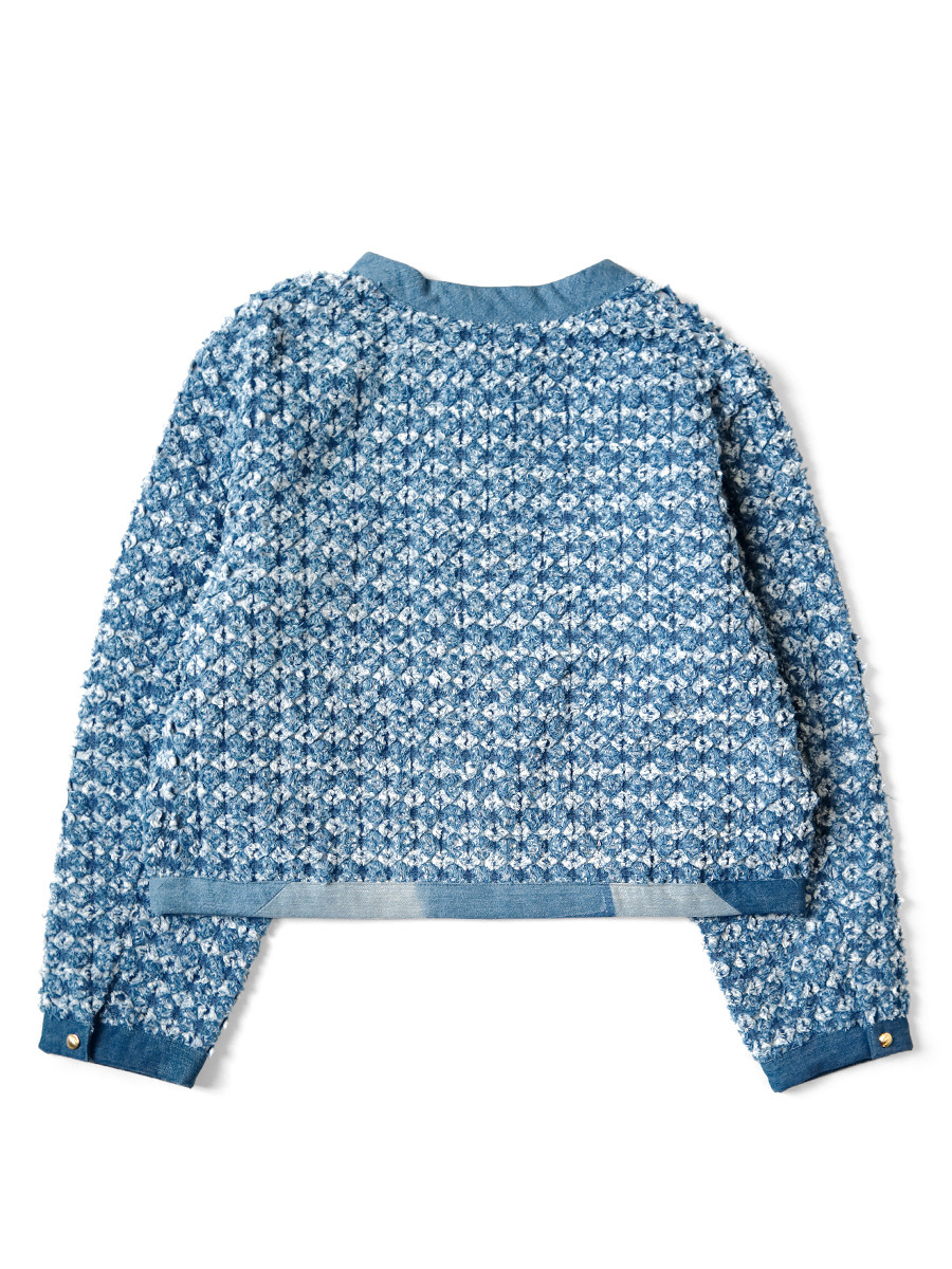 KAPITAL Jacket Crushed Napping Quilted Denim Bolero Jacket