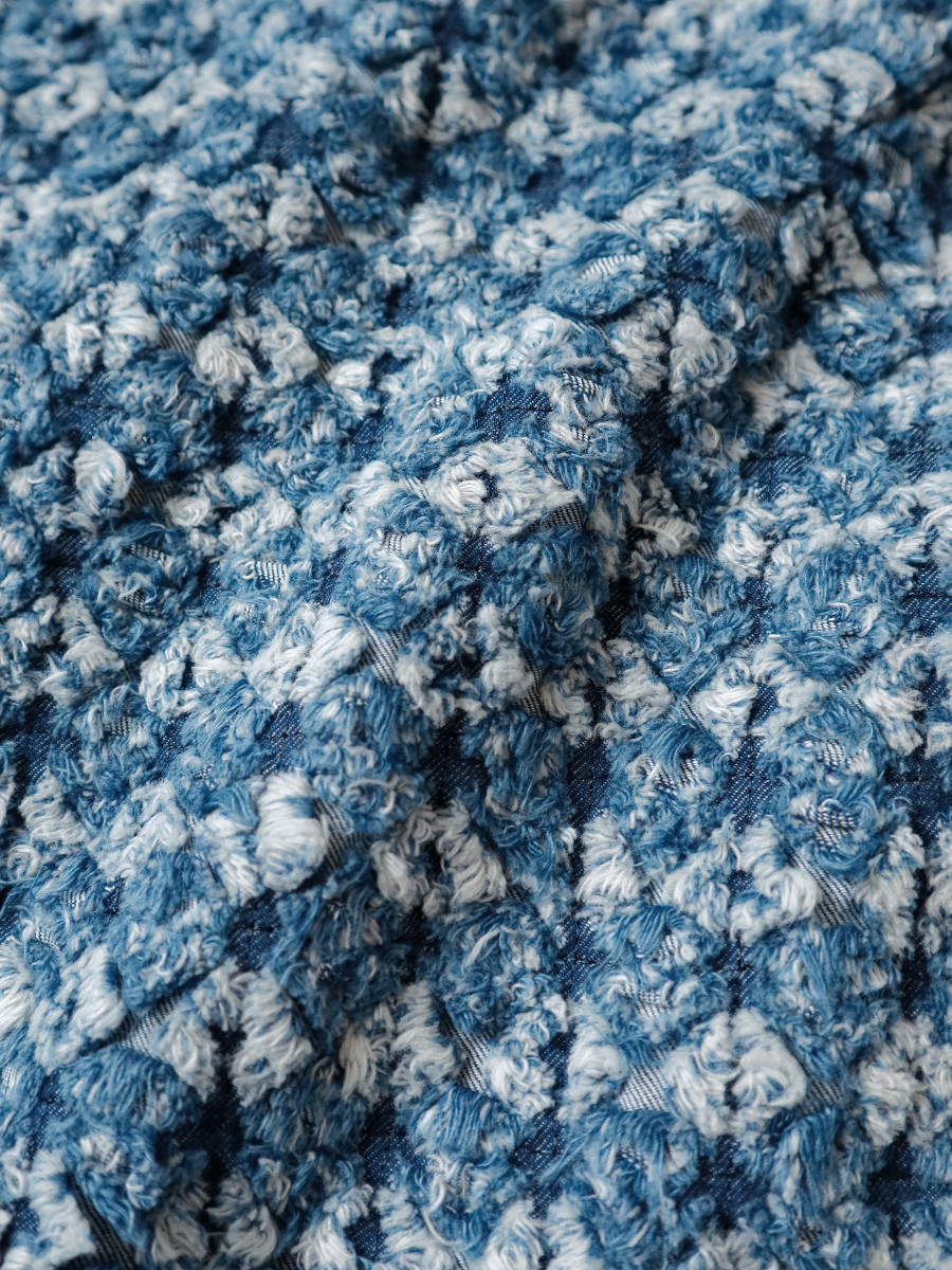 KAPITAL Jacket Crushed Napping Quilted Denim Bolero Jacket