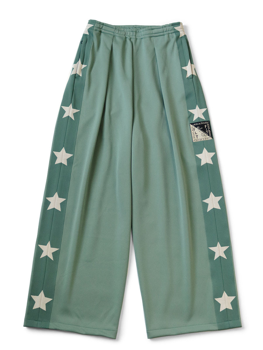 KAPITAL Pants Stuntman & Woman Baggy Track Pants in Smooth Jersey