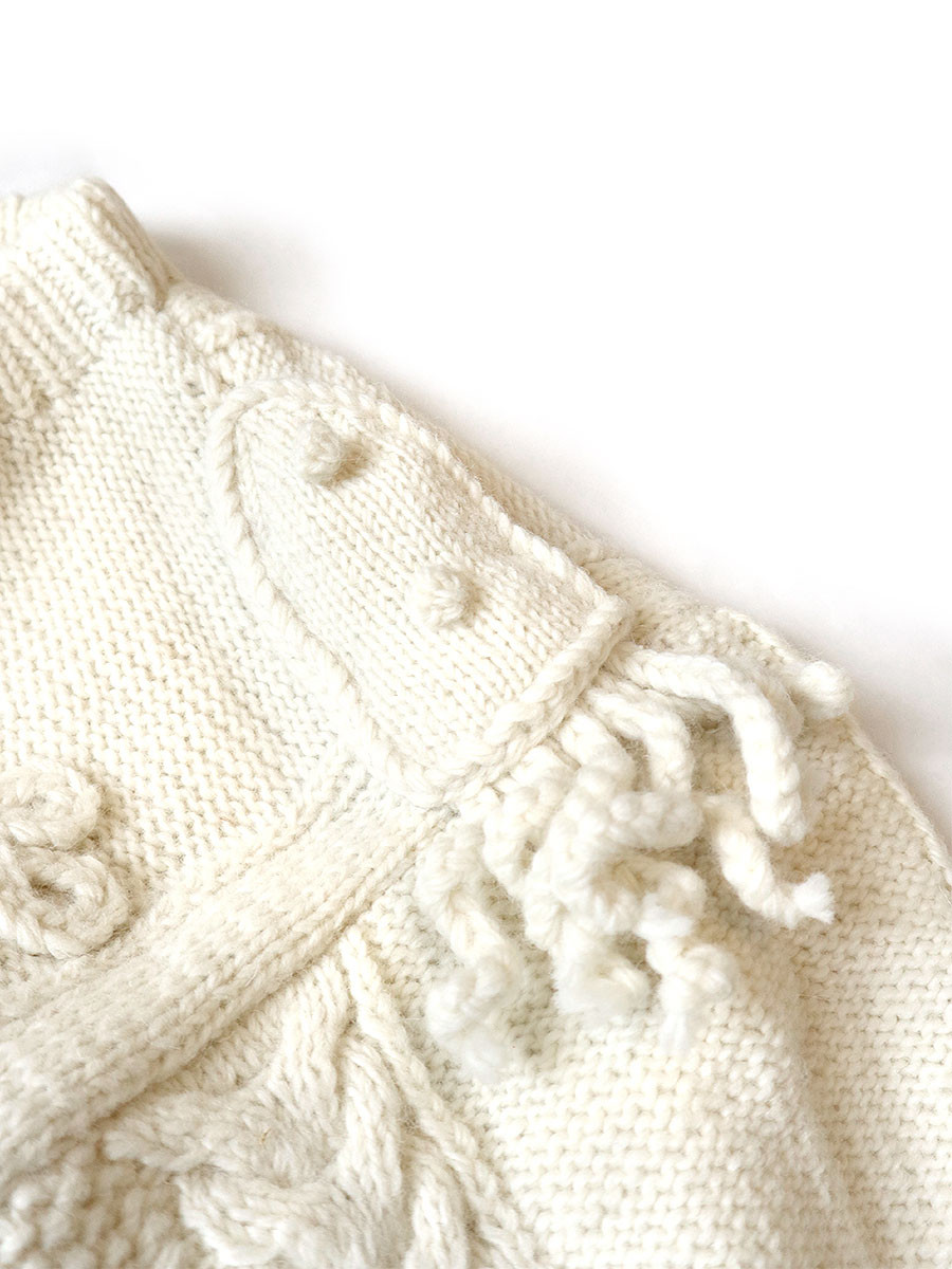 KAPITAL Knit Sweater Wool Hand Knit Napoleon Sweater
