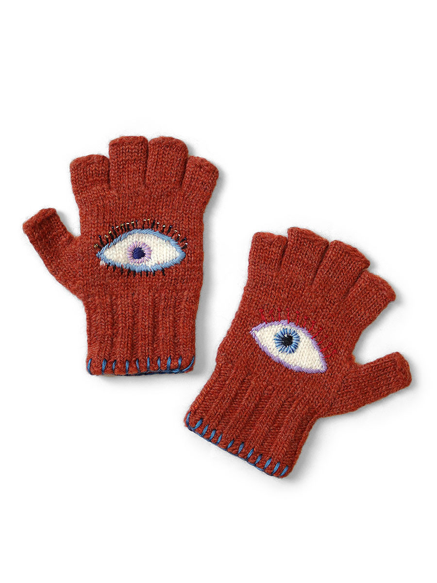 KAPITAL Others Wool Forktail Glove (With SPEAKEASY Embroidery)