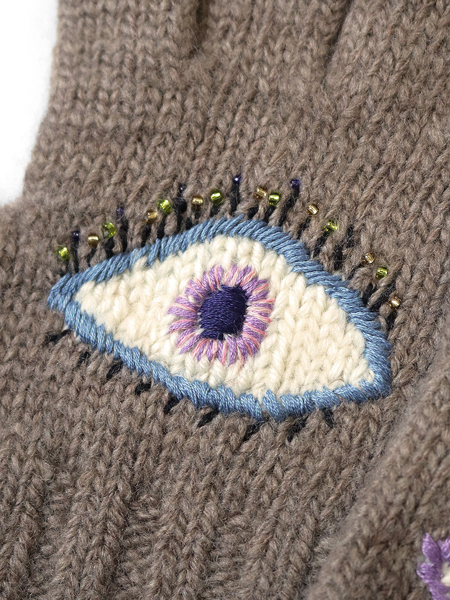KAPITAL Wool Folktale Gloves SPEAKEASY刺繍 kapital-wool-folktale-gloves-