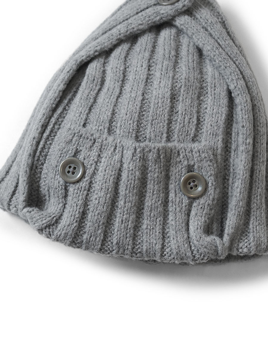 KAPITAL Hat/Cap 5G Wool 3X3 Rib Hunting Knit CAP