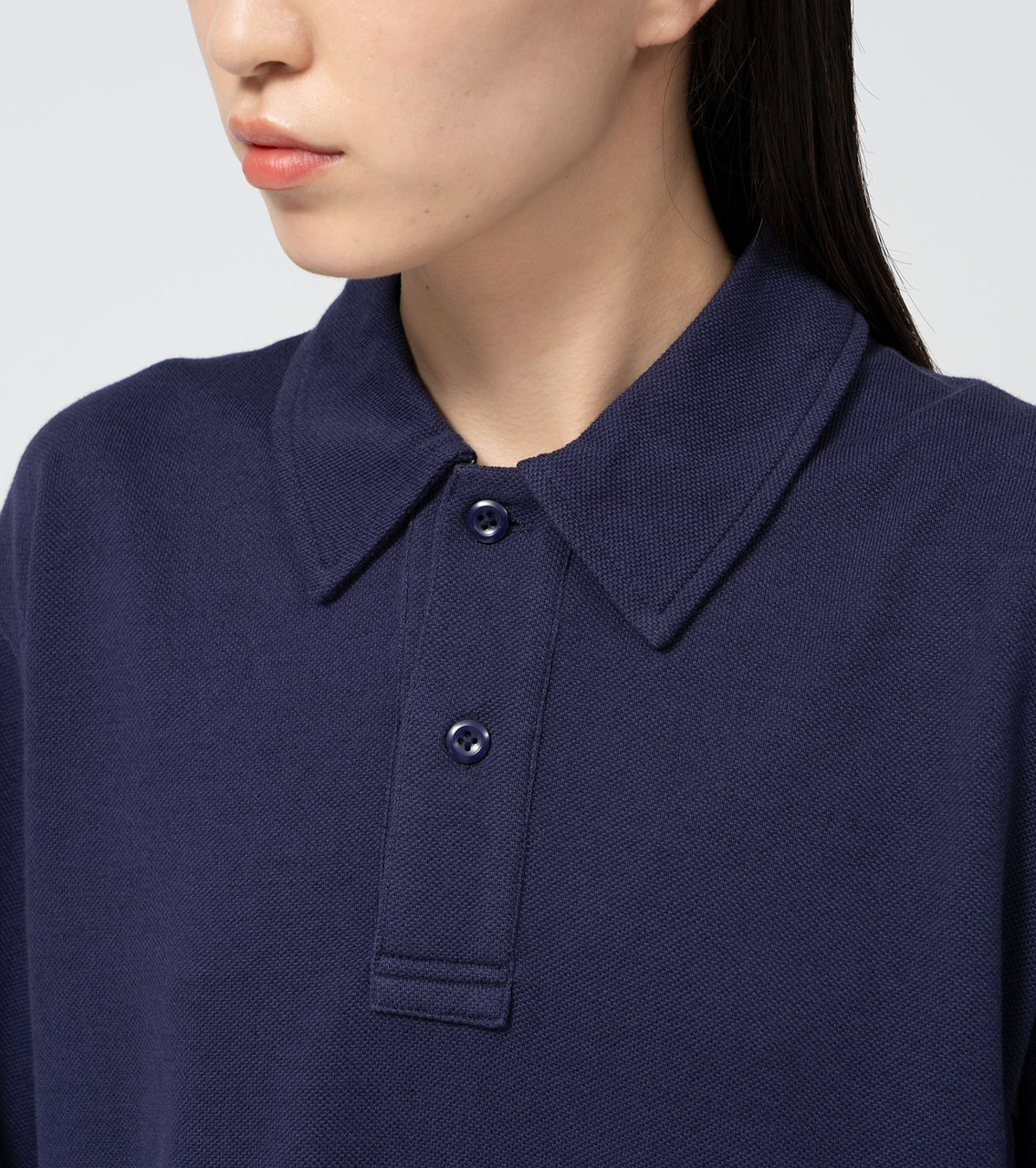 THE NORTH FACE Purple Label SHIRT Moss Stitch Field Cropped Polo