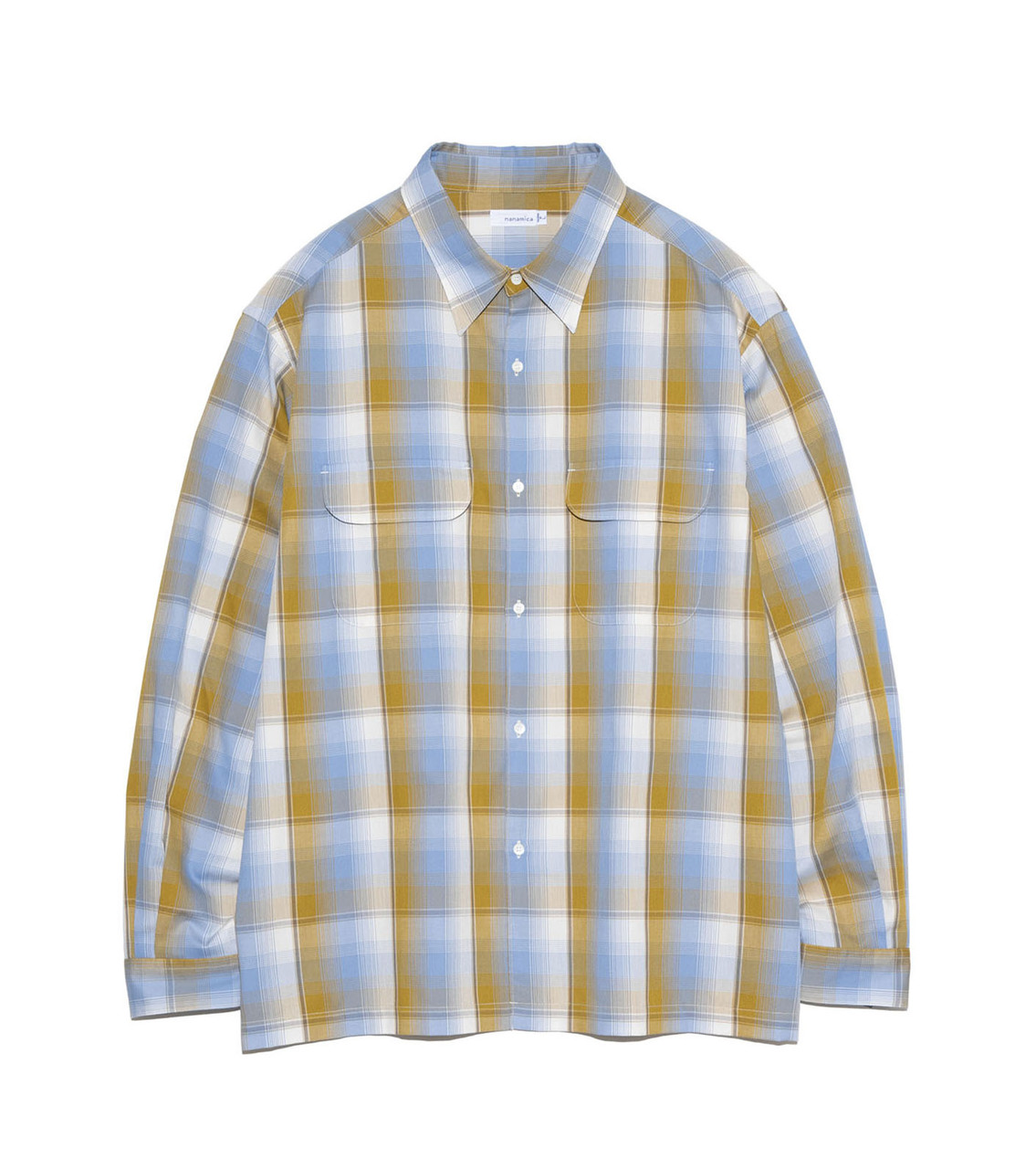 新品 nanamica Regular Collar Pique Shirt L nanamica SHIRT Regular Collar Pique Shirt Online Shop to Worldwide