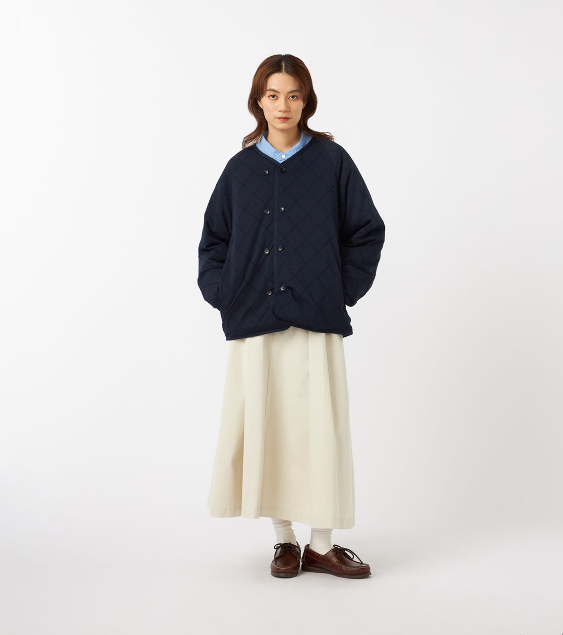 nanamica x BATONER JACKET Knit Down Cardigan Online Shop to Worldwide