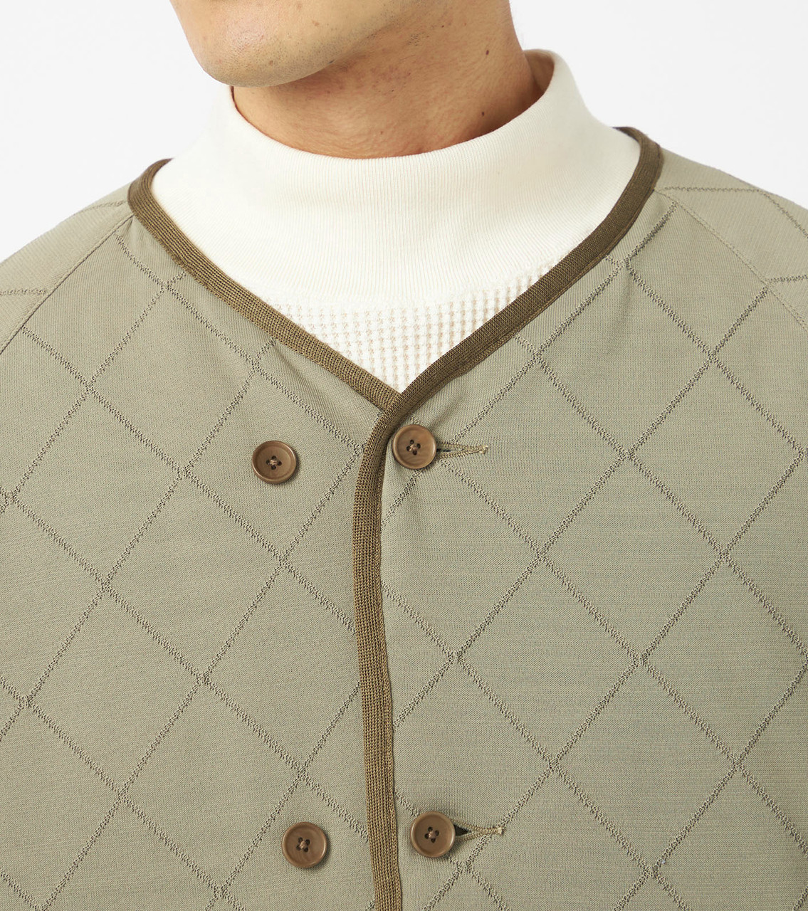 nanamica x BATONER JACKET Knit Down Cardigan Online Shop to
