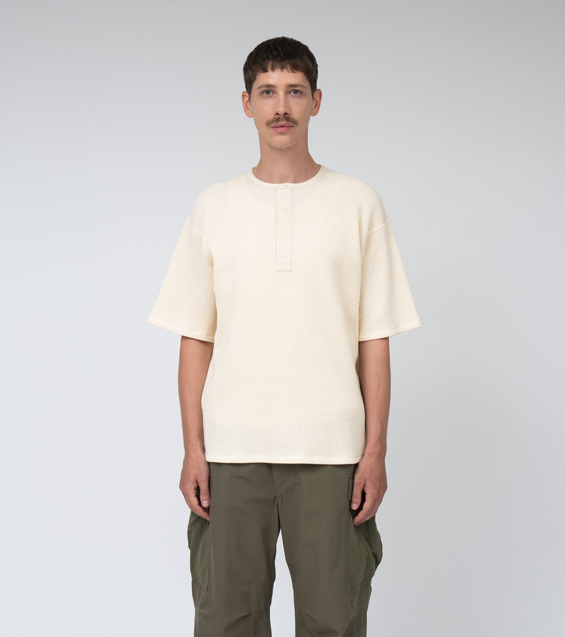 nanamica T-SHIRT Henry Neck Thermal Sweat Tee Online Shop to Worldwide
