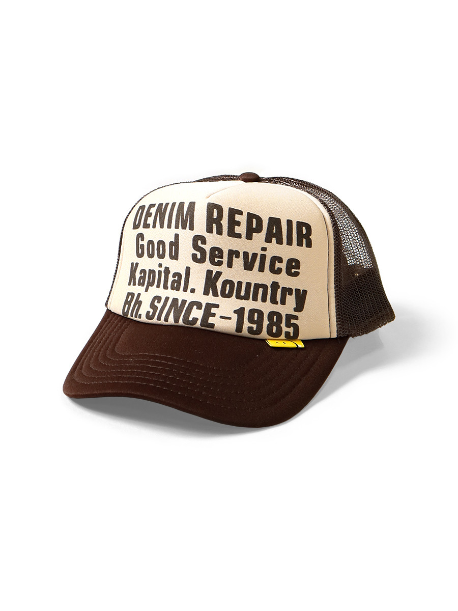 KAPITAL Hat/Cap DENIM REPAIR SERVICE pt Truck CAP