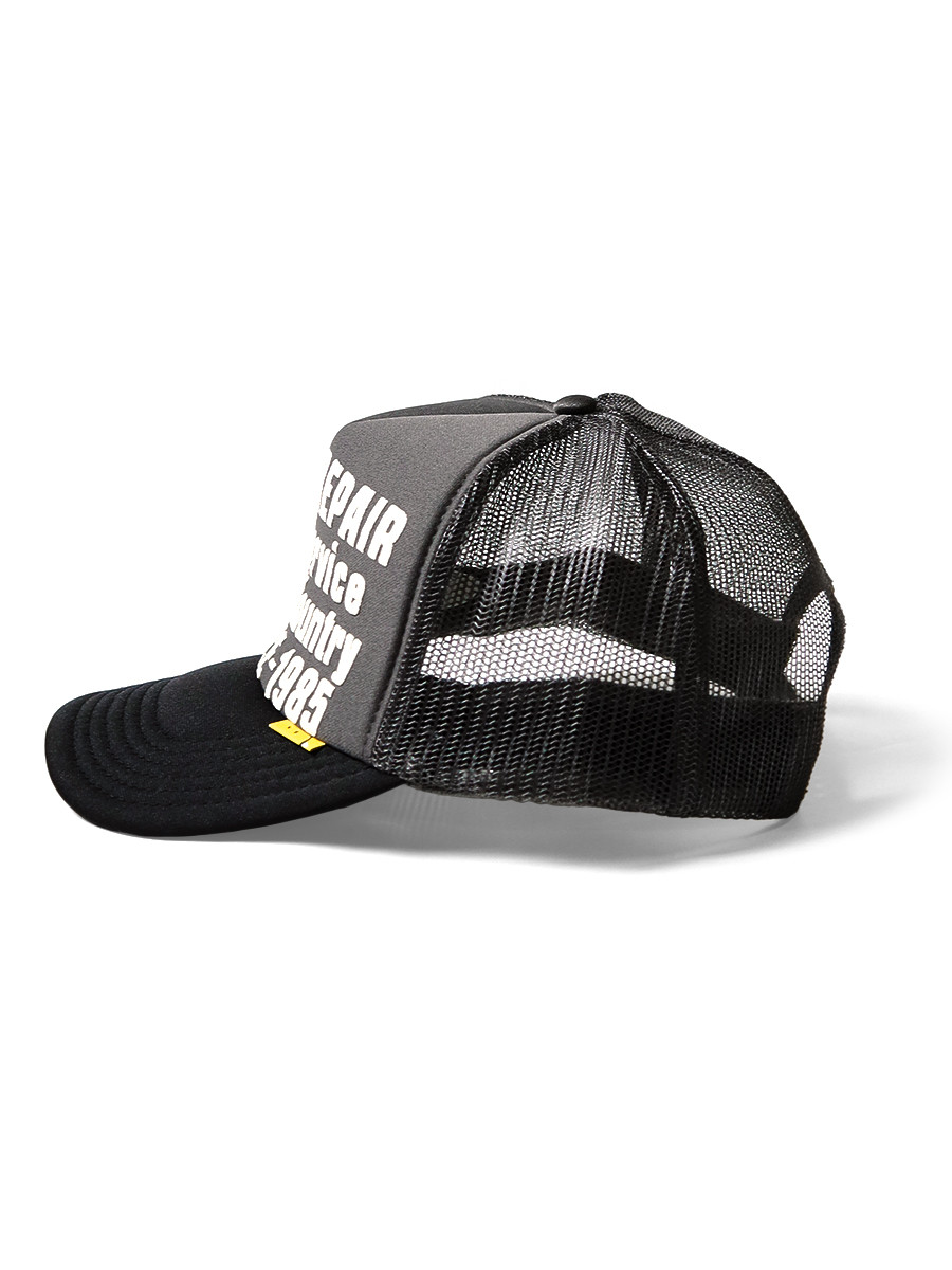 Kapital DENIM REPAIR キャップ 黒/グレー KAPITAL Hat/Cap DENIM REPAIR SERVICE pt Truck CAP