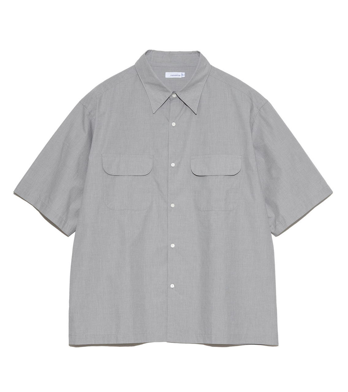 新品未使用　nanamica　 オープンカラーエンドオンエンドシャツ　L　グレー nanamica SHIRT Regular Collar End On End S/S Shirt Online Shop to