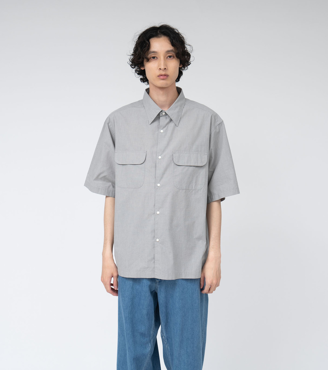 nanamica SHIRT Regular Collar End On End S/S Shirt Online Shop to