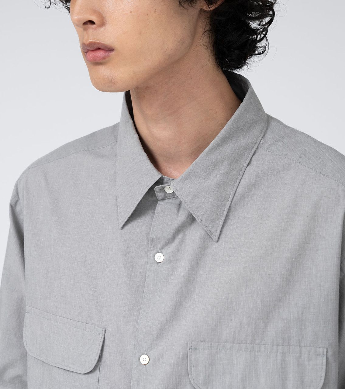 nanamica SHIRT Regular Collar End On End S/S Shirt Online Shop to