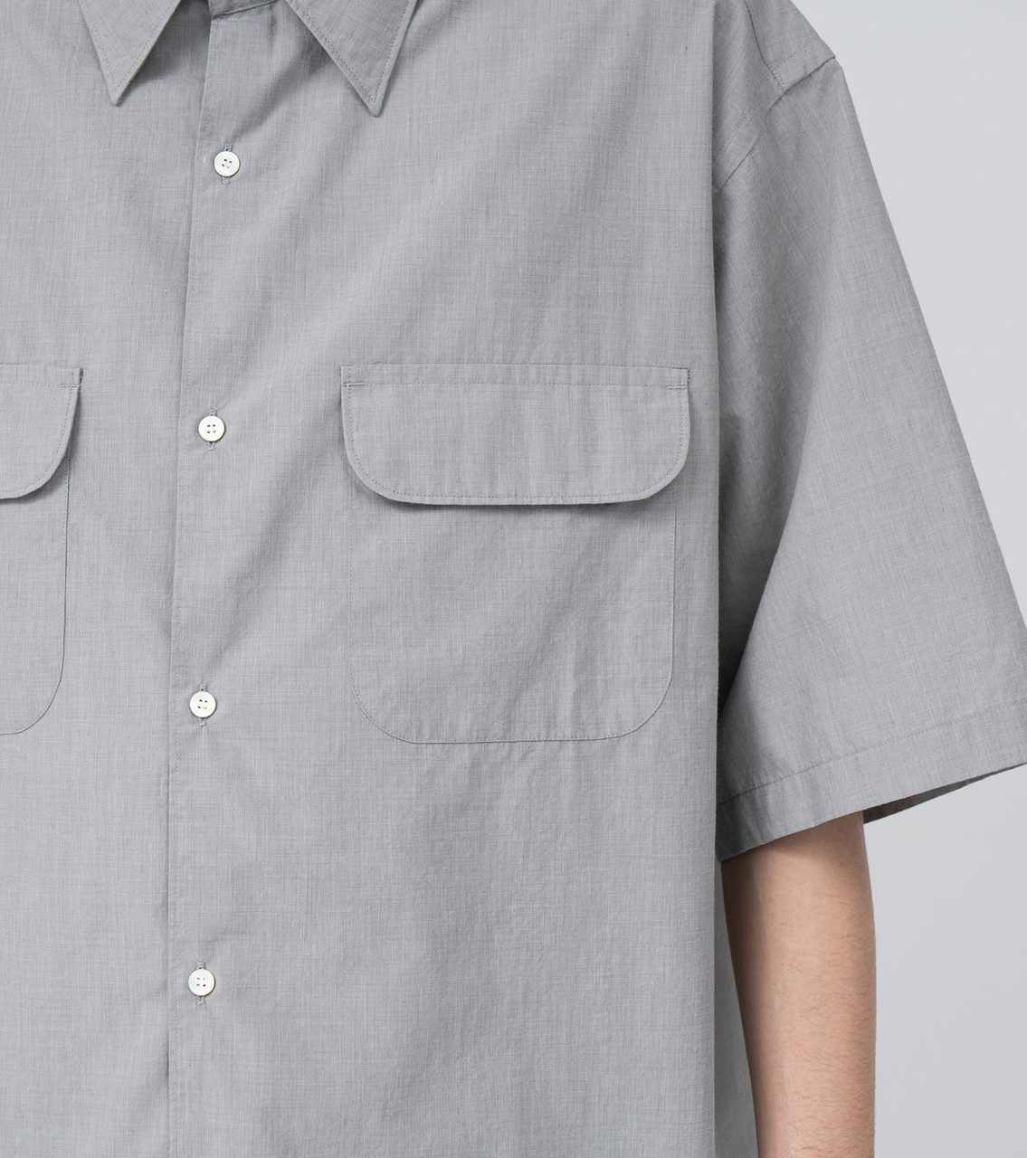 nanamica SHIRT Regular Collar End On End S/S Shirt Online Shop to