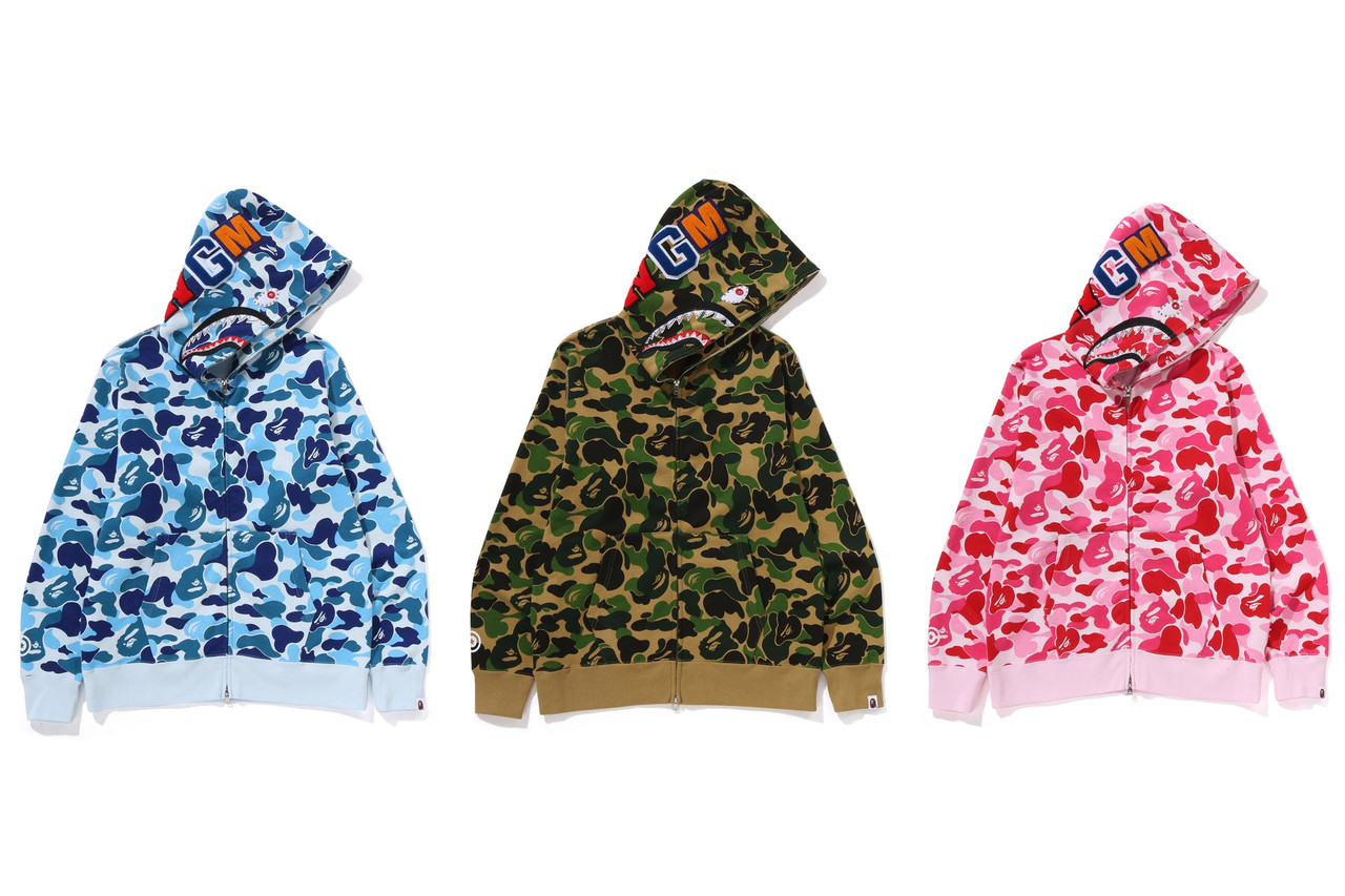 ピ*オ様 ABC CAMO CRYSTAL STONE SHARK FULL Z BAPE SWEAT / HOODIE ABC CAMO CRYSTAL STONE SHARK FULL ZIP HOODIE