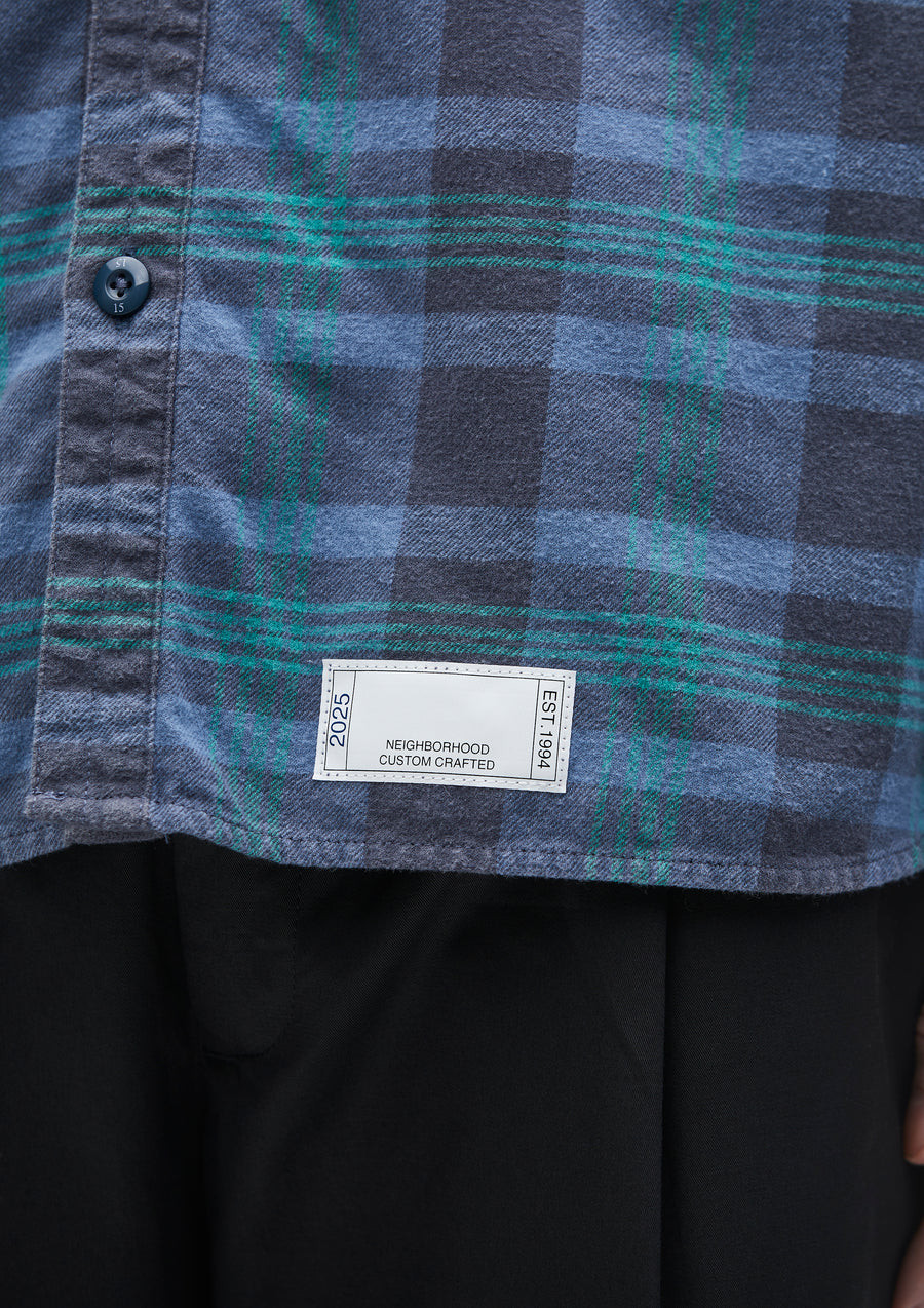 NEIGHBORHOOD SHIRTS SAVAGE TARTAN CHECK SHIRT LS