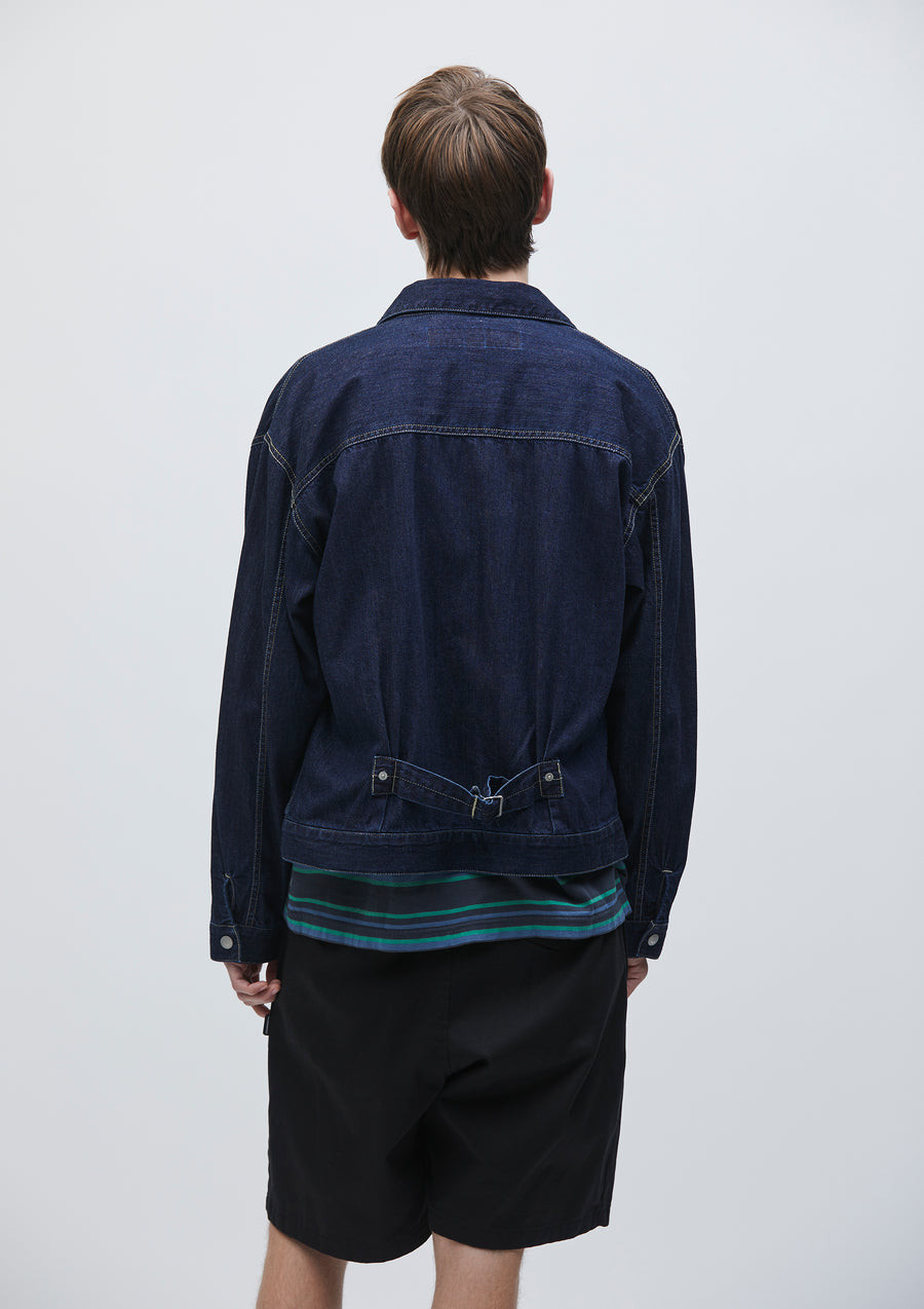 NEIGHBORHOOD JACKETS WASHED LW DENIM ZIP JACKET
