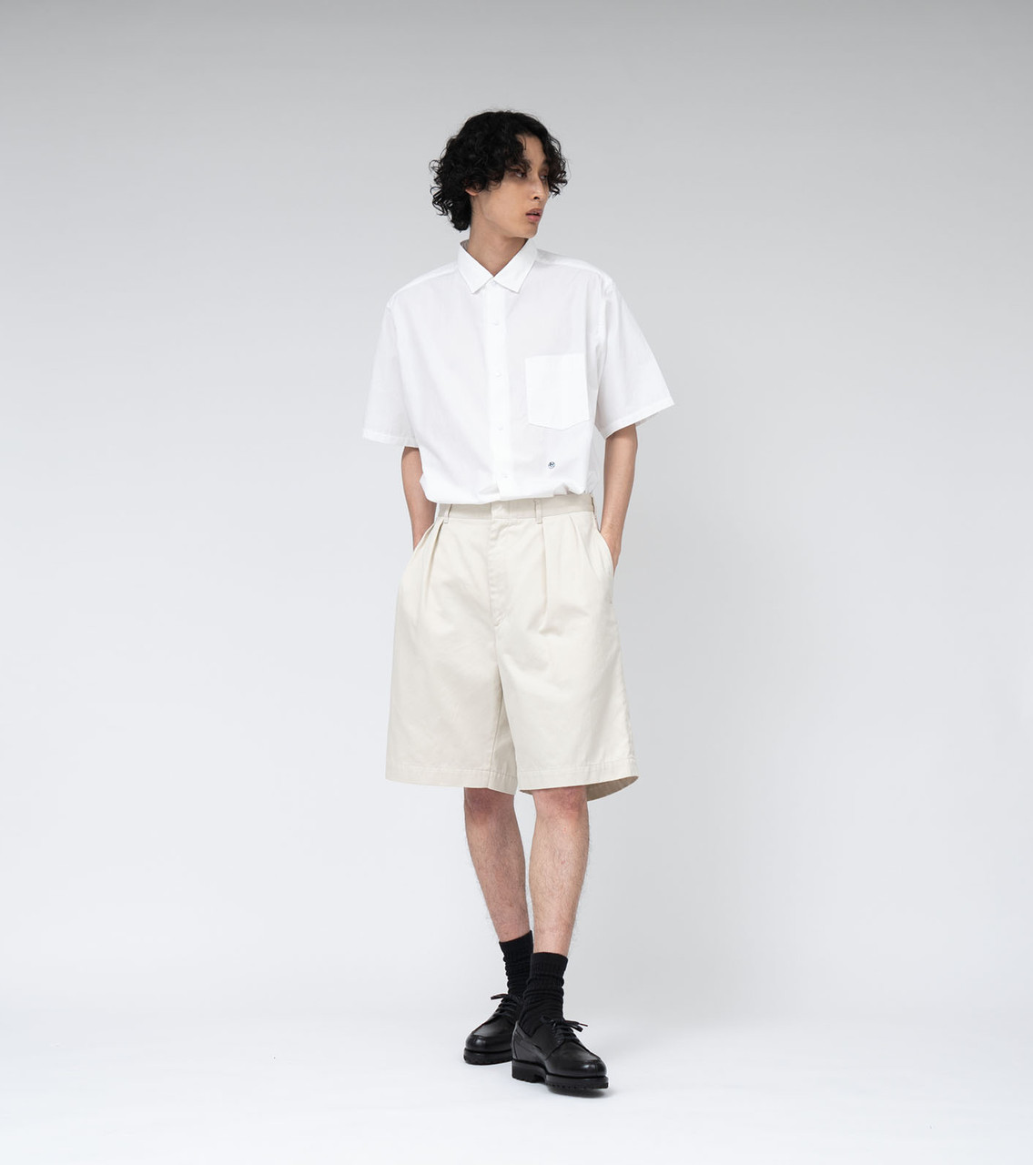 nanamica PANTS Double Pleat Chino Shorts Online Shop to Worldwide