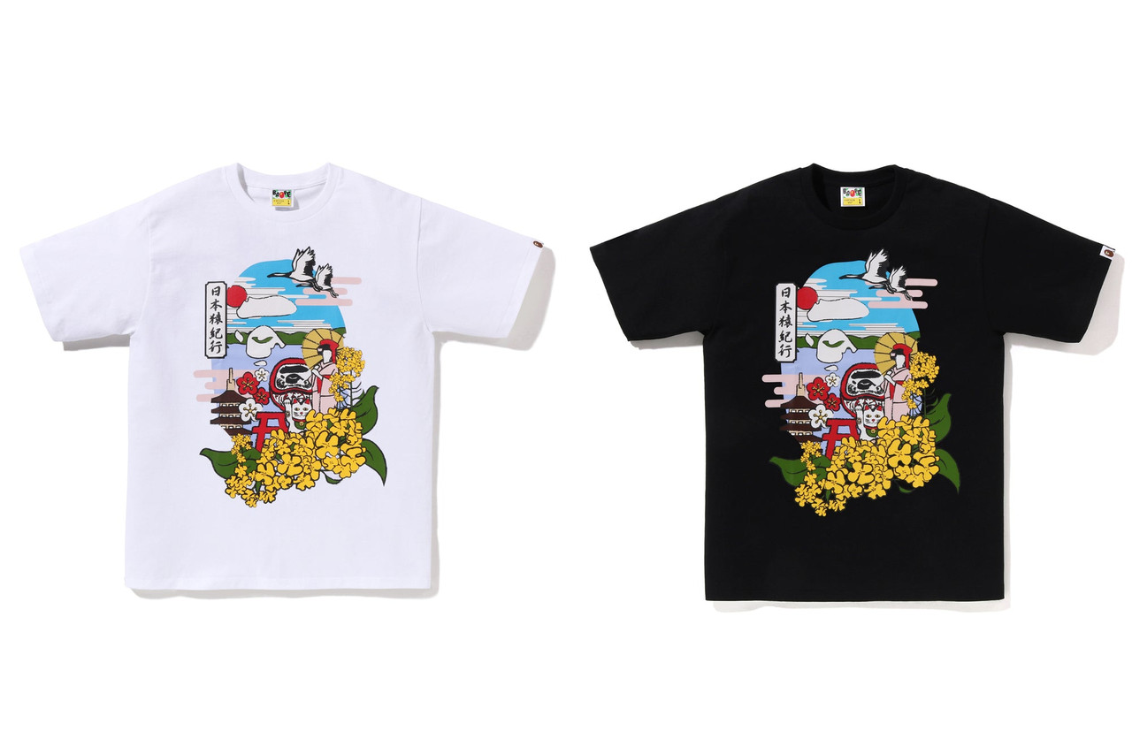 NEW【A BATHING APE】JAPAN CULTURE SPRING APE HEAD TEE BAPE T-SHIRT JAPAN CULTURE SPRING APE HEAD TEE
