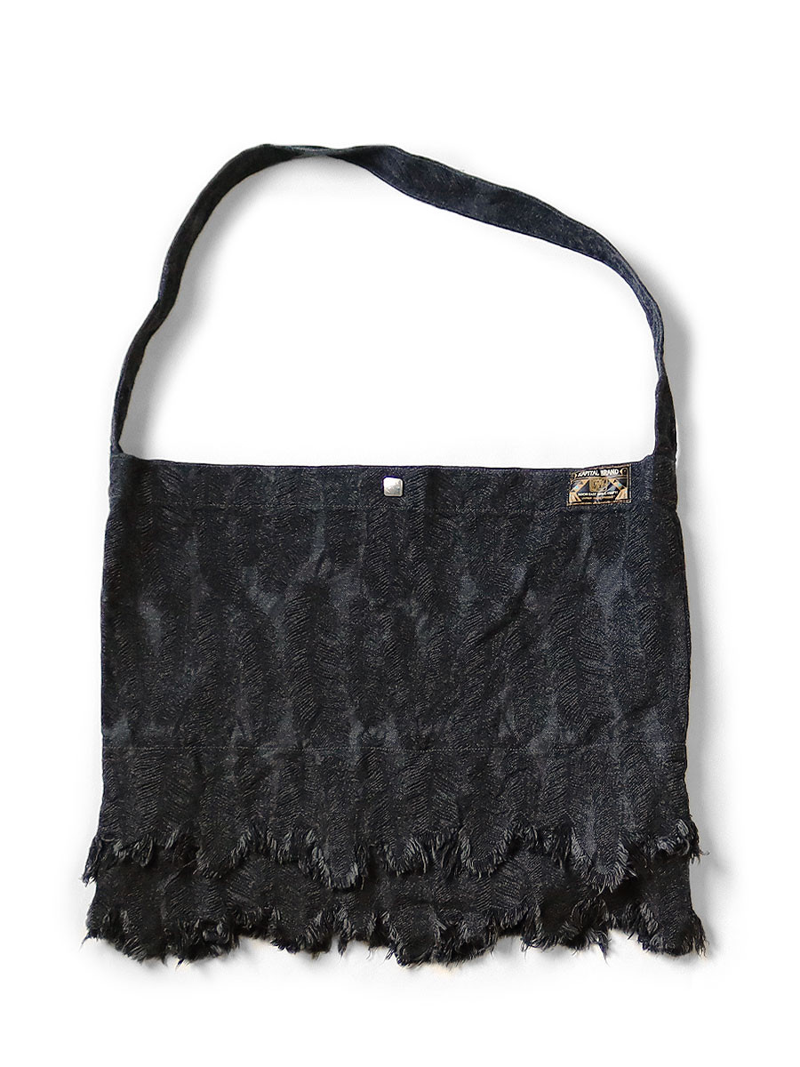 KAPITAL Bag 12Oz Magpie Denim Medicine Bag (Large)