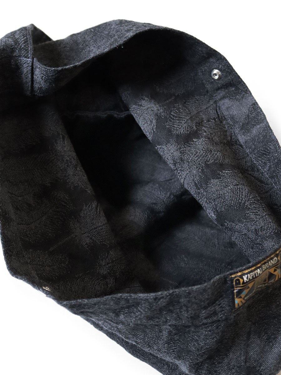 KAPITAL Bag 12Oz Magpie Denim Medicine Bag (Large)