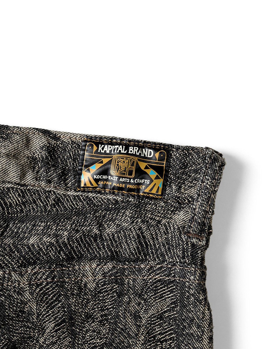 KAPITAL Pants 12Oz Magpie Denim 5P OKABELLBO