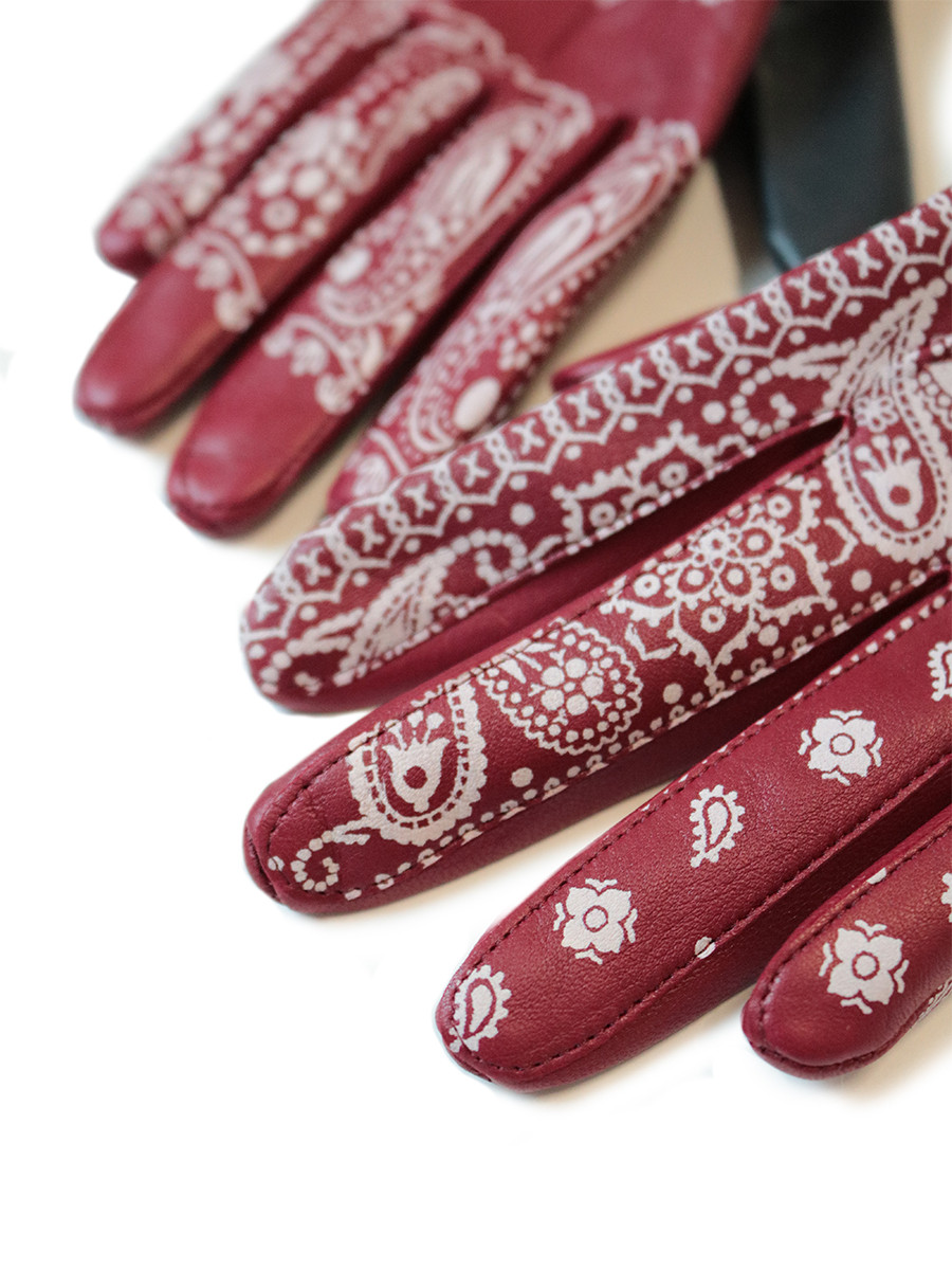 KAPITAL Others Leather Bandana Gloves