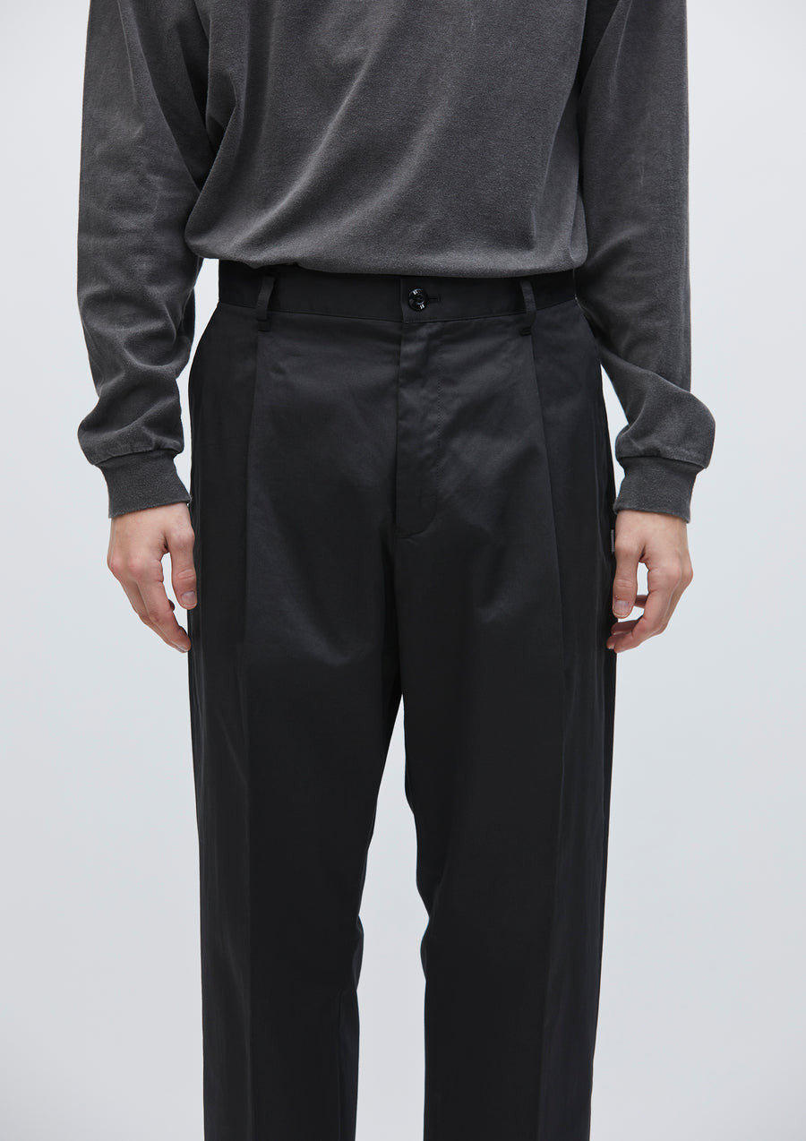 NEIGHBORHOOD / 251ANH-PTM03/TUCK PANTS/ボトム/L/コットン/KHK/無地 NEIGHBORHOOD PANTS TUCK PANTS