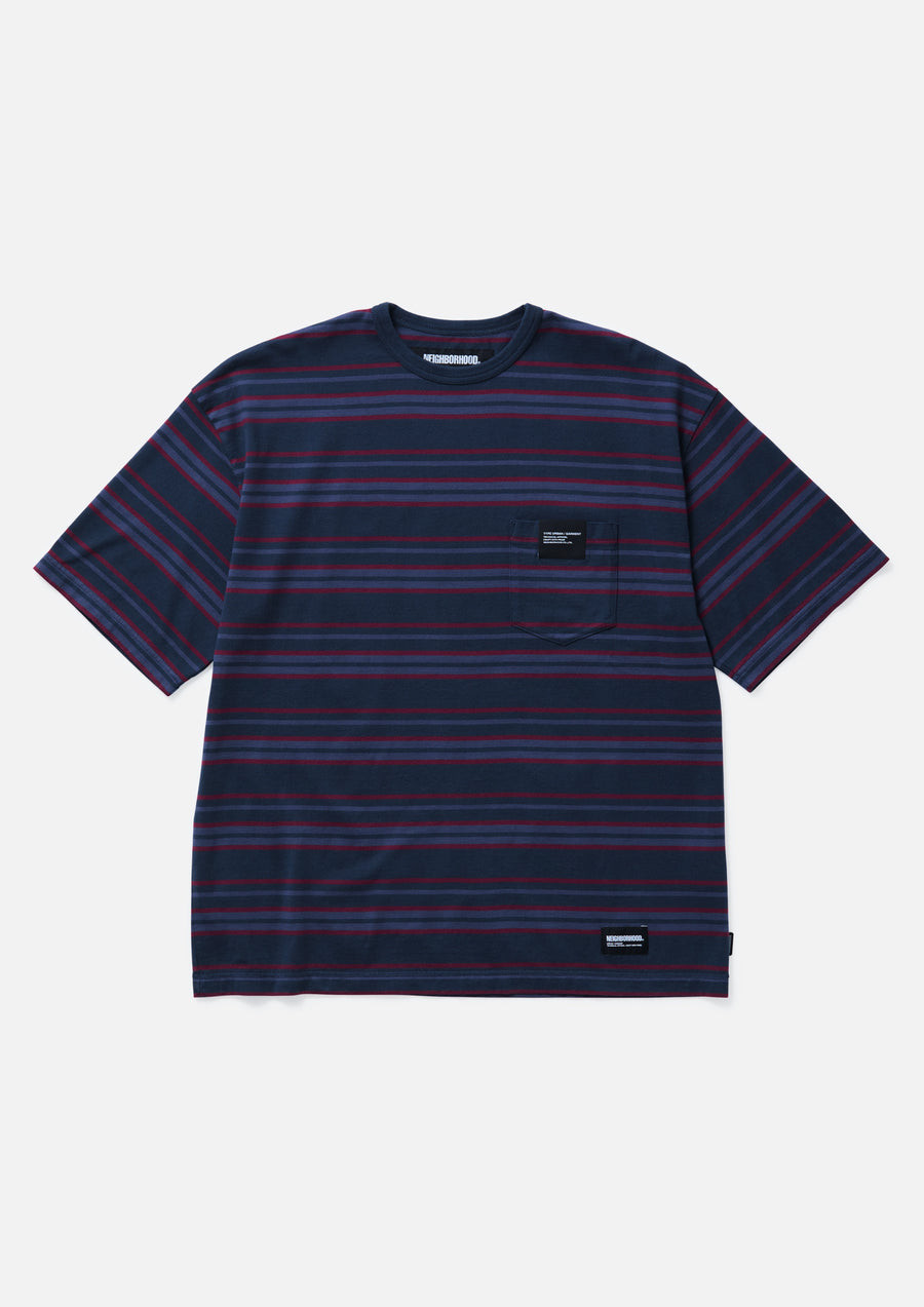 NEIGHBORHOOD KNIT / CUT SEWN BORDER CREWNECK-P SS
