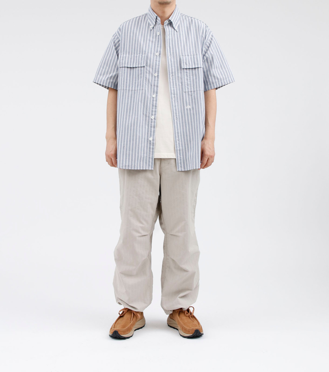 シャツ IONSEOUL Pleddy Louis Natural Stripe Shirt (2color) 4JH076 NN07 Julio Striped Linen-Blend Shirt | Liberty