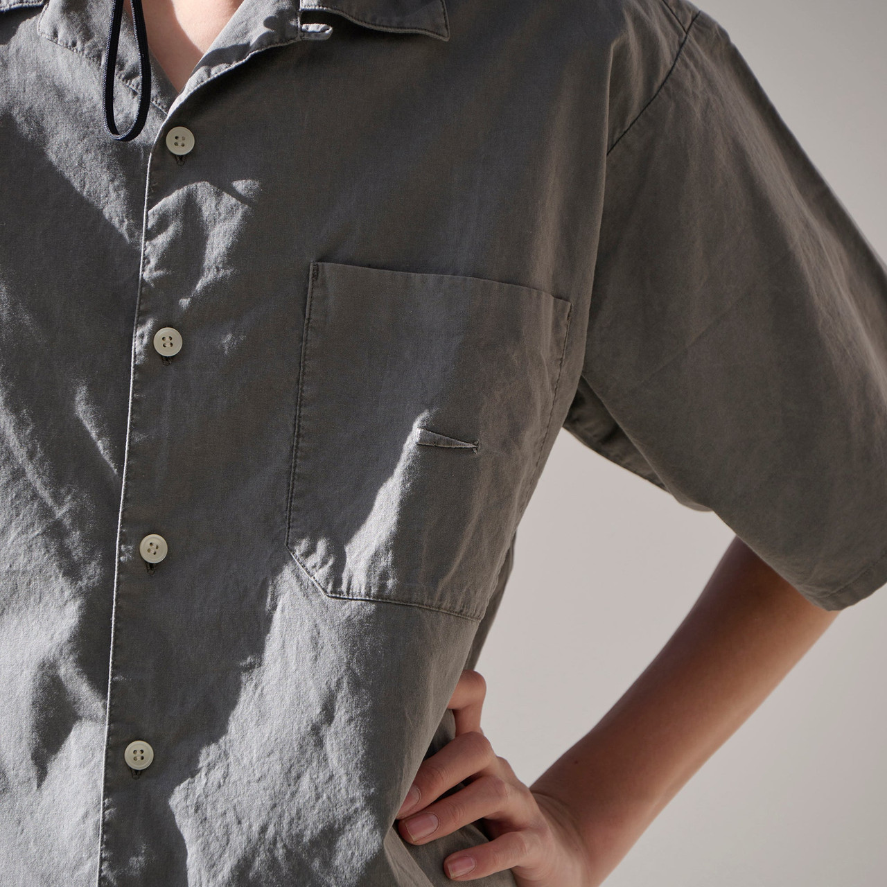 DESCENDANT SHIRT S WIND OPEN COLLAR SS SHIRT PIGMENT DYE Online
