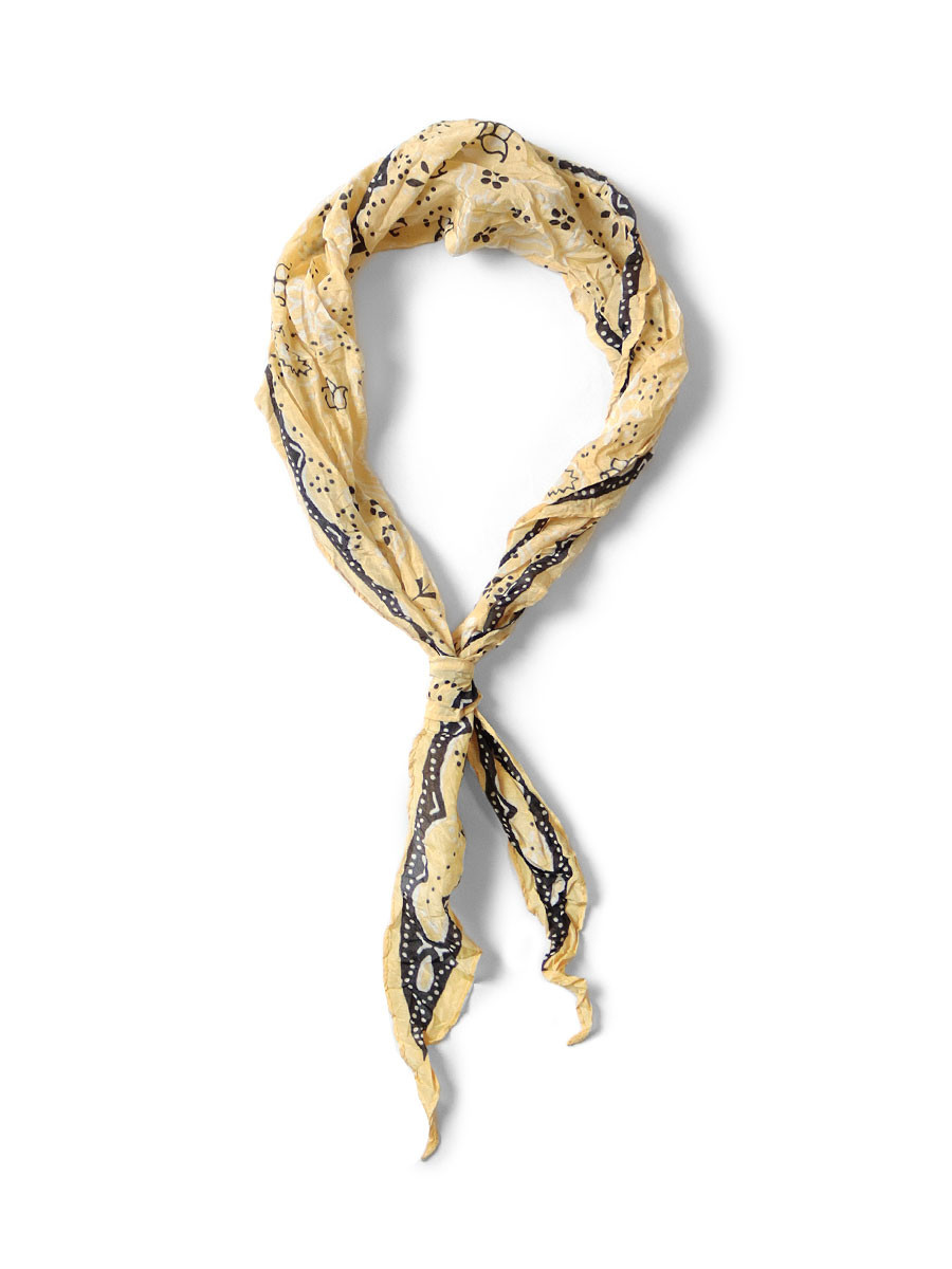 KAPITAL Scarves Washer Silk Neckerchief (COOKIE)