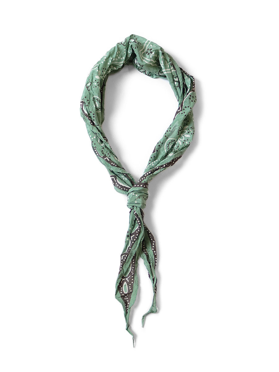 KAPITAL Scarves Washer Silk Neckerchief (COOKIE)
