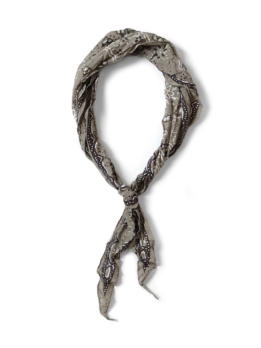 KAPITAL Scarves Washer Silk Neckerchief (COOKIE)