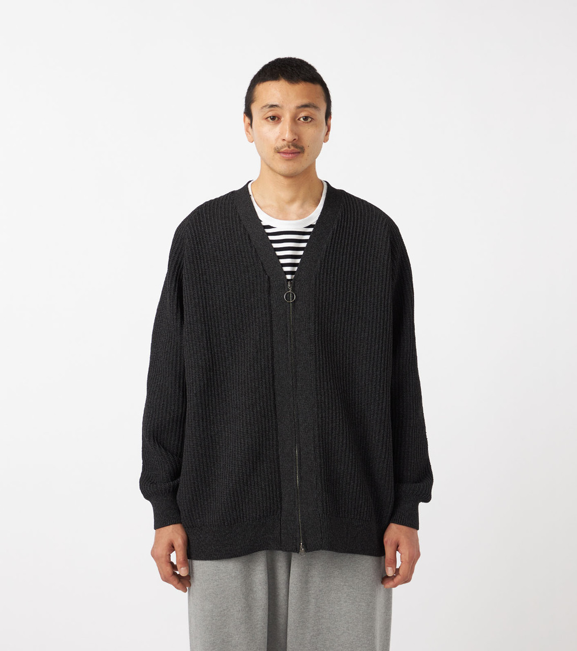 nanamica KNIT 5G Zip Cardigan Online Shop to Worldwide