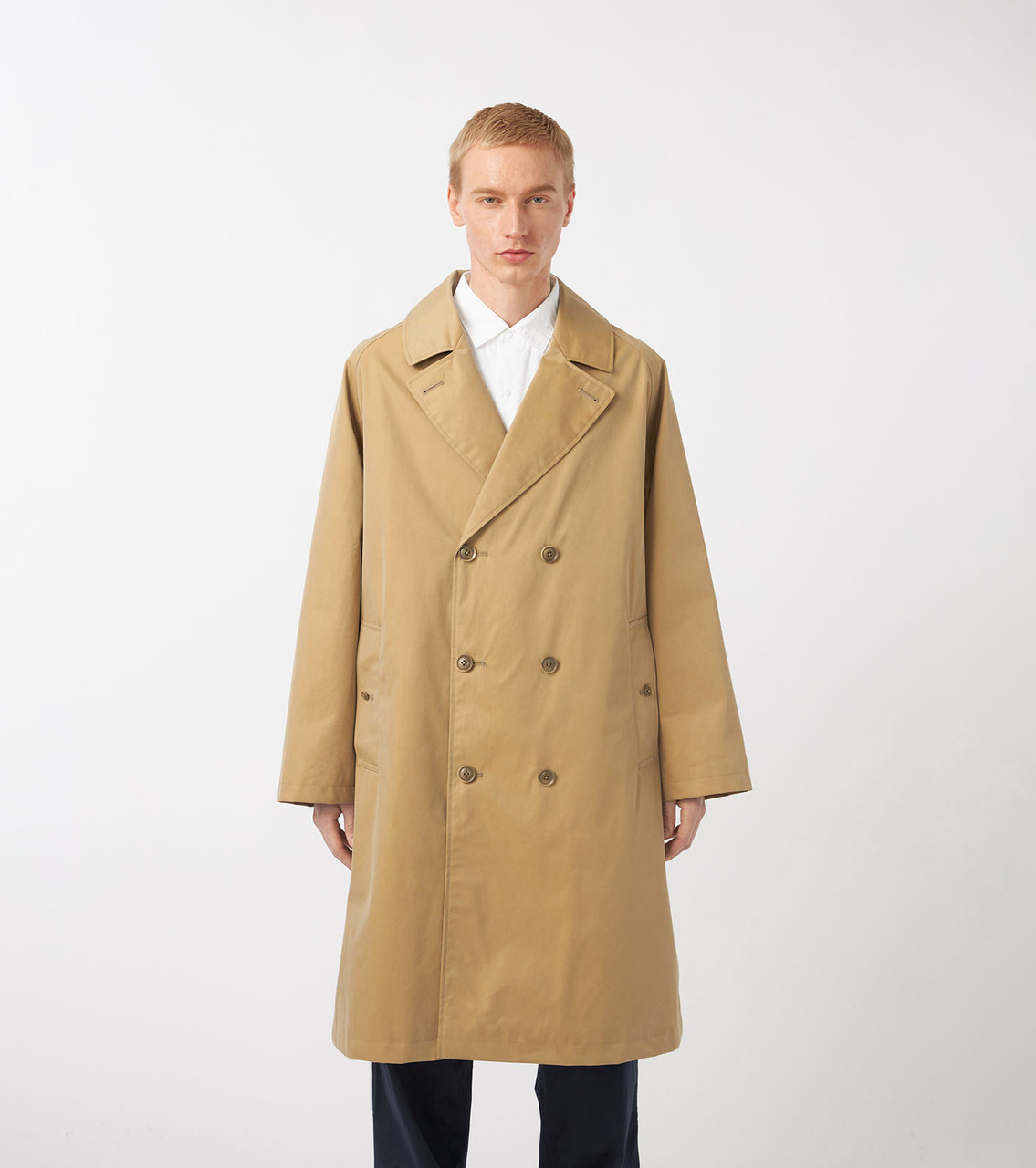 nanamica COAT 2L Cotton GORE-TEX Double Breasted Coat Online Shop