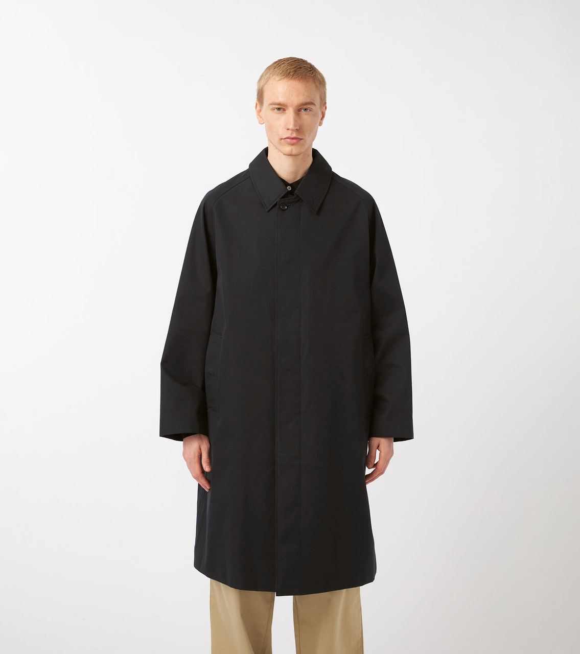 nanamica COAT 2L Cotton GORE-TEX Balmacaan Coat Online Shop to