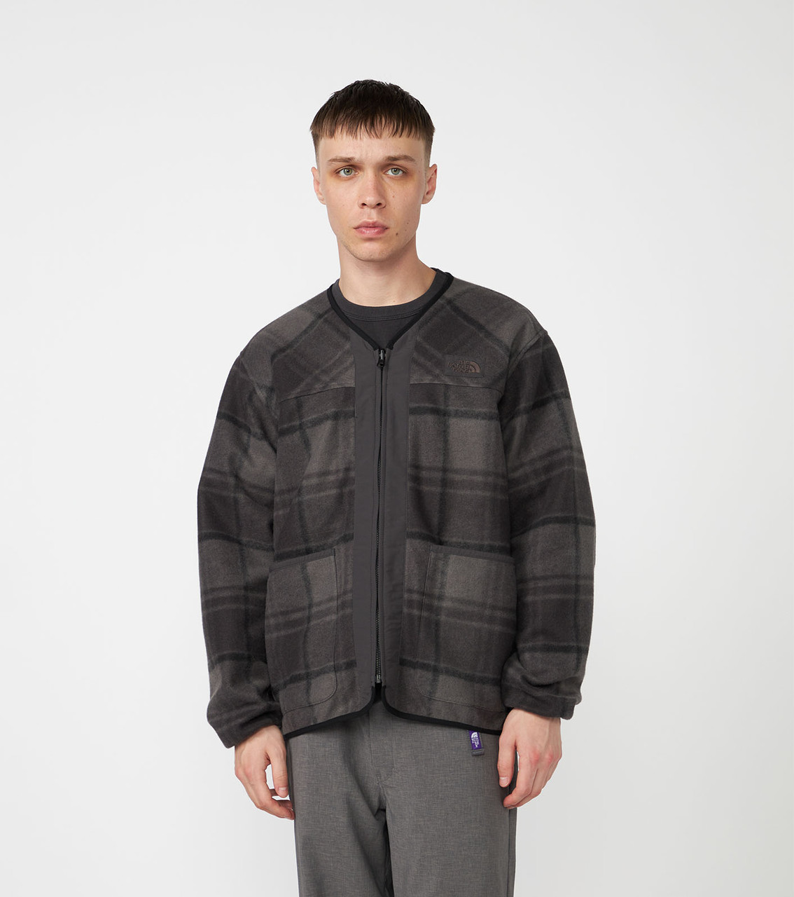 THE NORTH FACE Purple Label JACKET PLAS Plaid Fleece Field