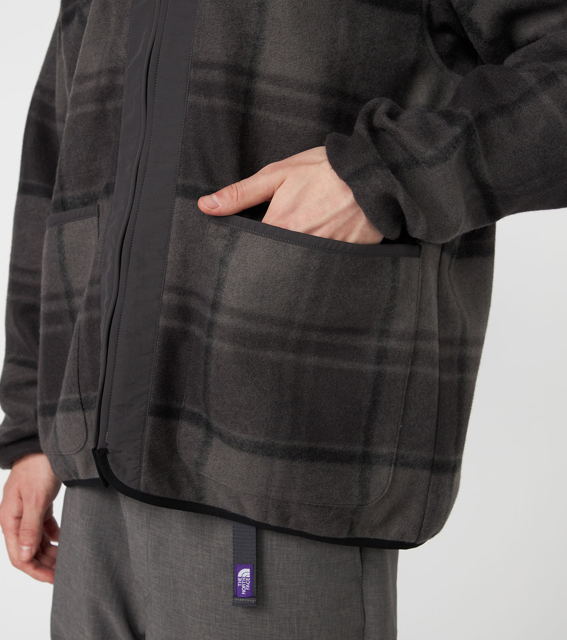 THE NORTH FACE Purple Label JACKET PLAS Plaid Fleece Field