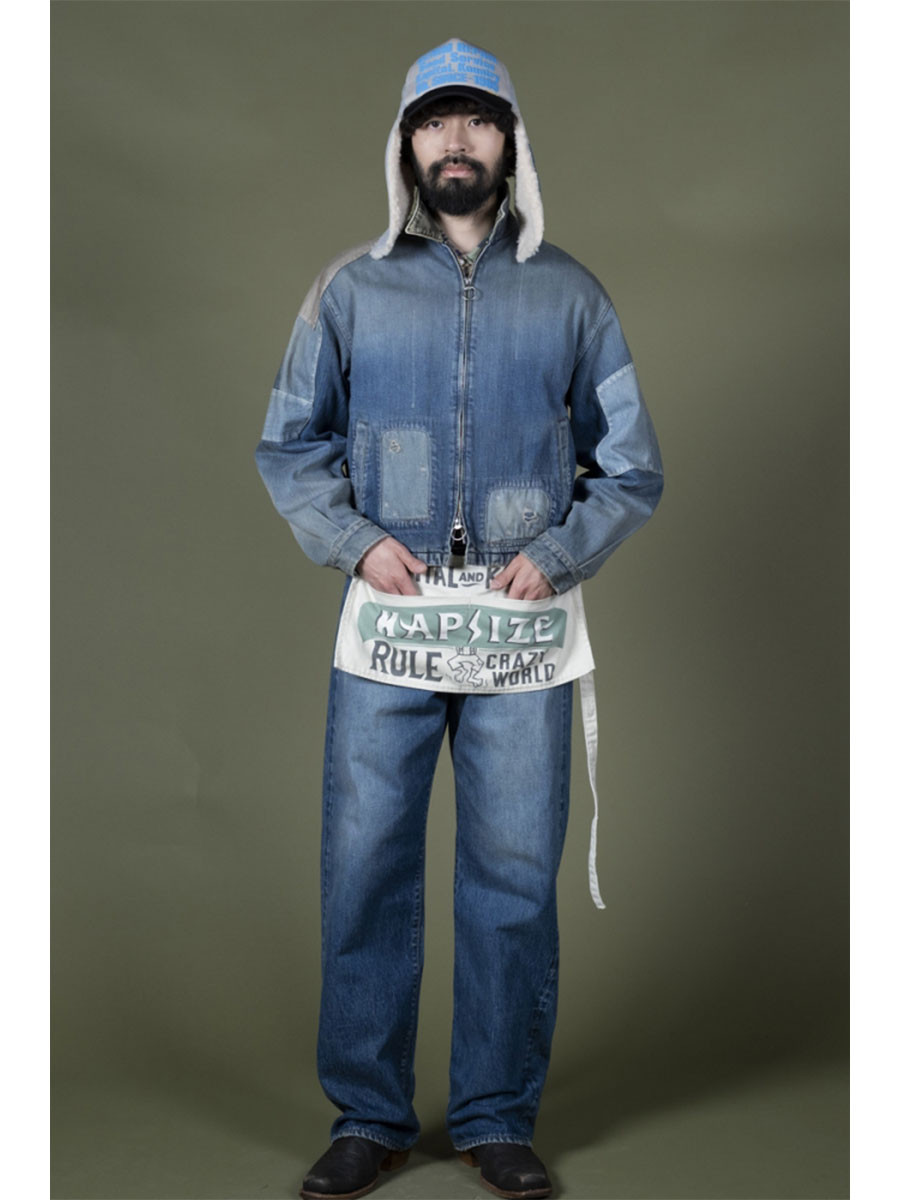 KAPITAL Others Canvas Short Apron (KAPSIZE RULE)