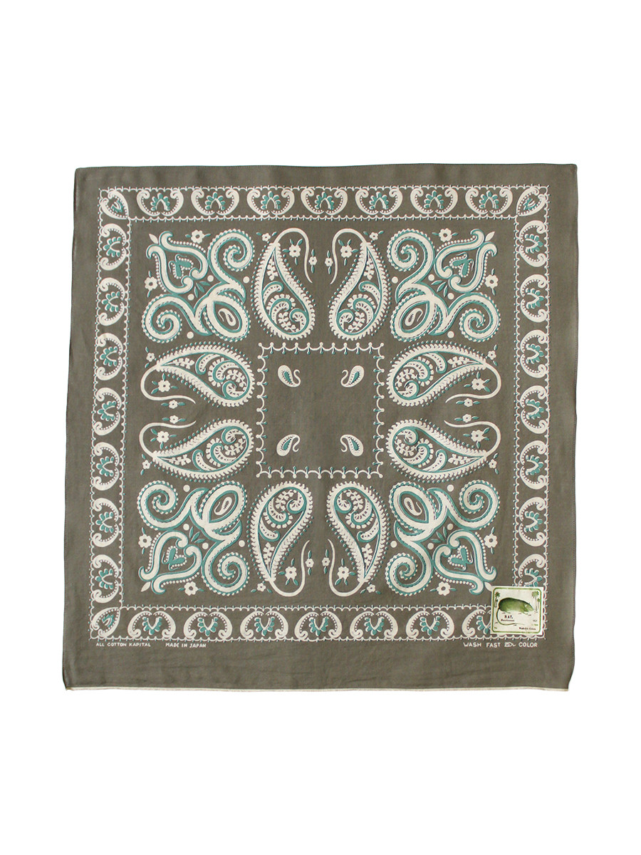 KAPITAL Bandana fastcolor Selvedge Bandana (Sambo Paisley) 20X20