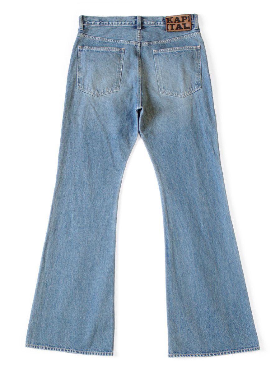 KAPITAL Pants 14Oz Denim 5P APRON-SKOUSER Bootcut (Processed)