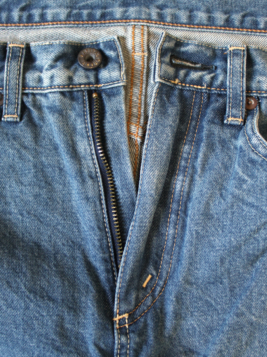 KAPITAL Pants 14Oz Denim 5P APRON-SKOUSER Bootcut (Processed)